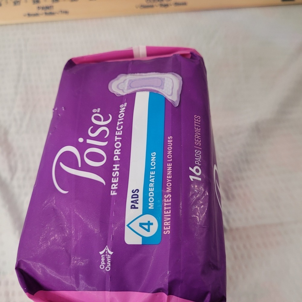 Poise Fresh Protection Incontinence Pads Moderate Long Absorbency 16 Count - Picture 6 of 6
